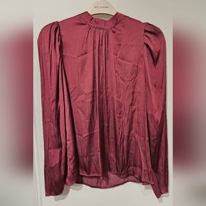 Greylin Mock Neck Blouse